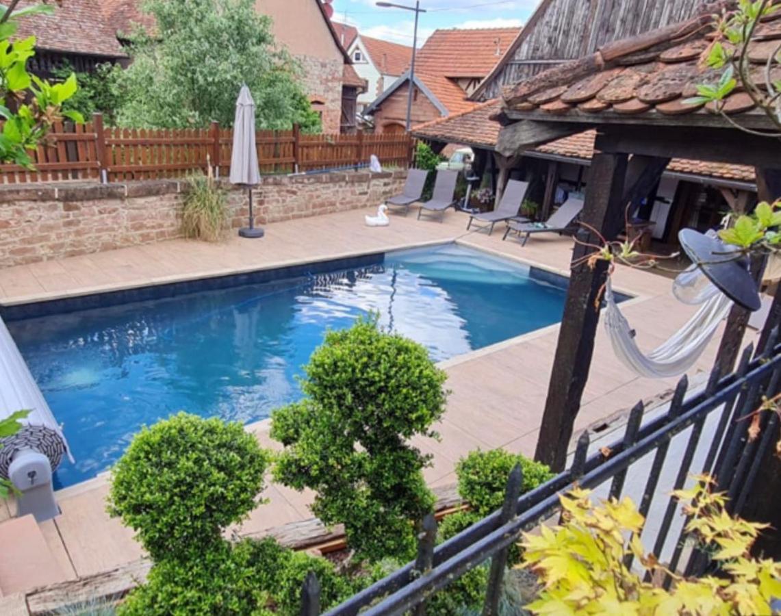 Le Clos Bleu - Gite Rural Schillersdorf Exteriör bild